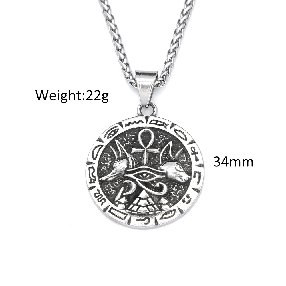 PENDRA Anubisankh 316L Stainless Steel Ankh Pendant