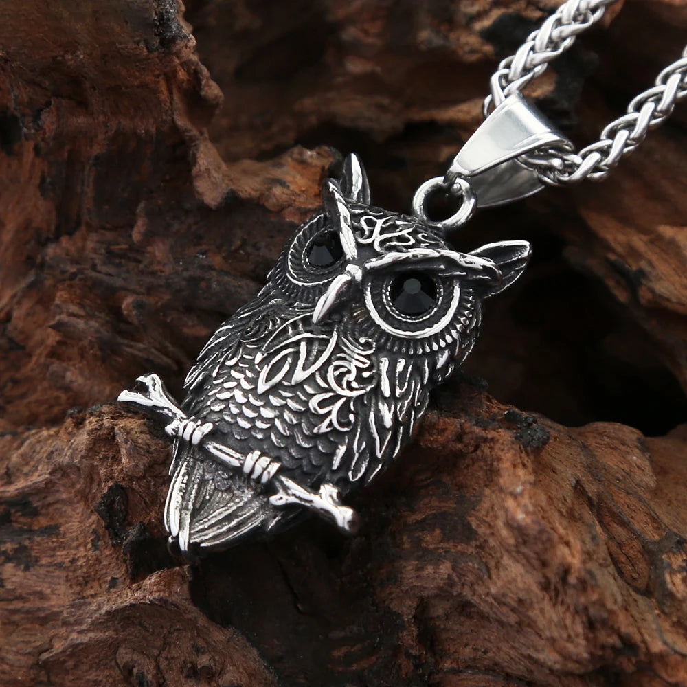 PENDRA Owlcrest Vintage Owl Pendant