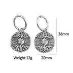 PENDRA Valknut Nordic Rune Earrings