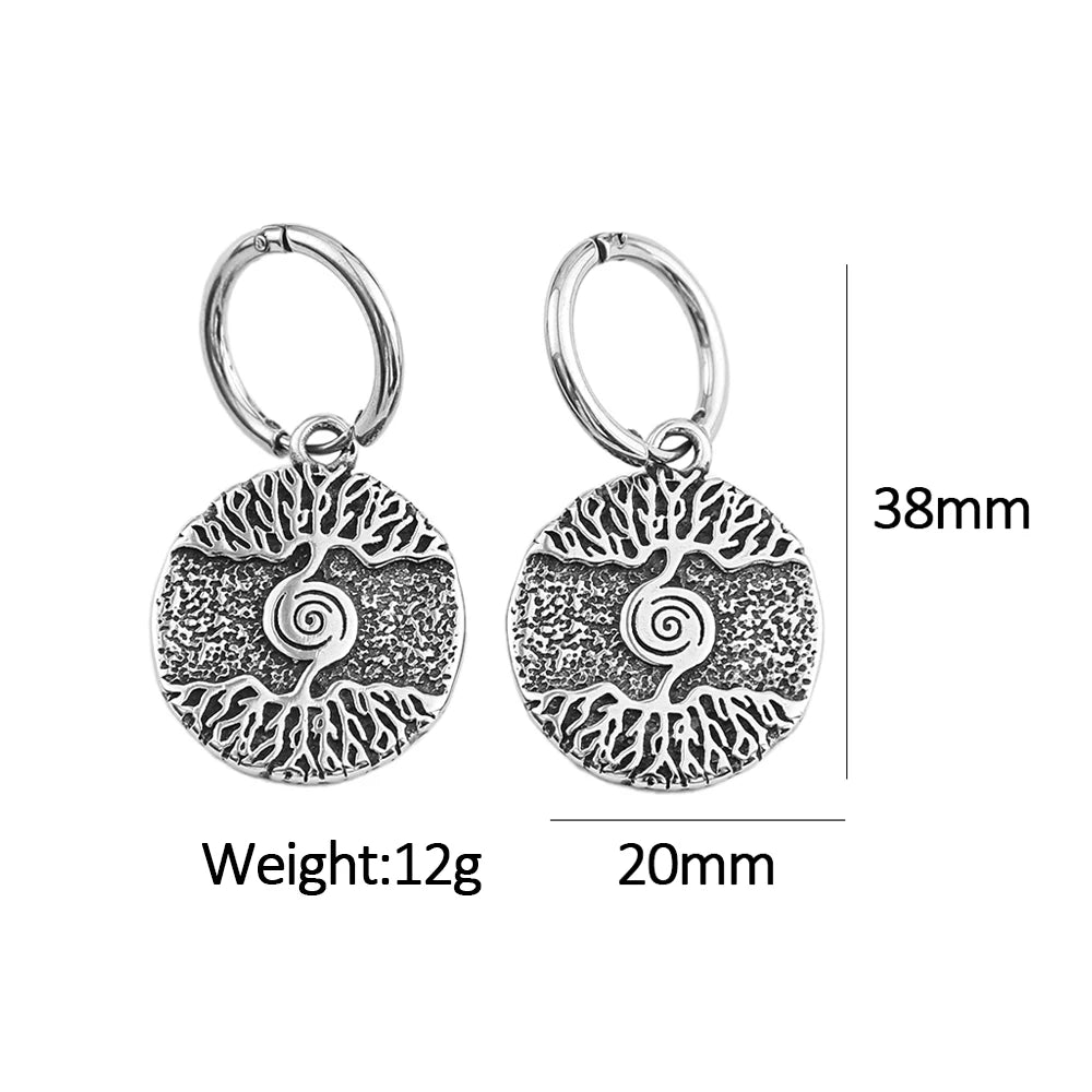 PENDRA Valknut Nordic Rune Earrings