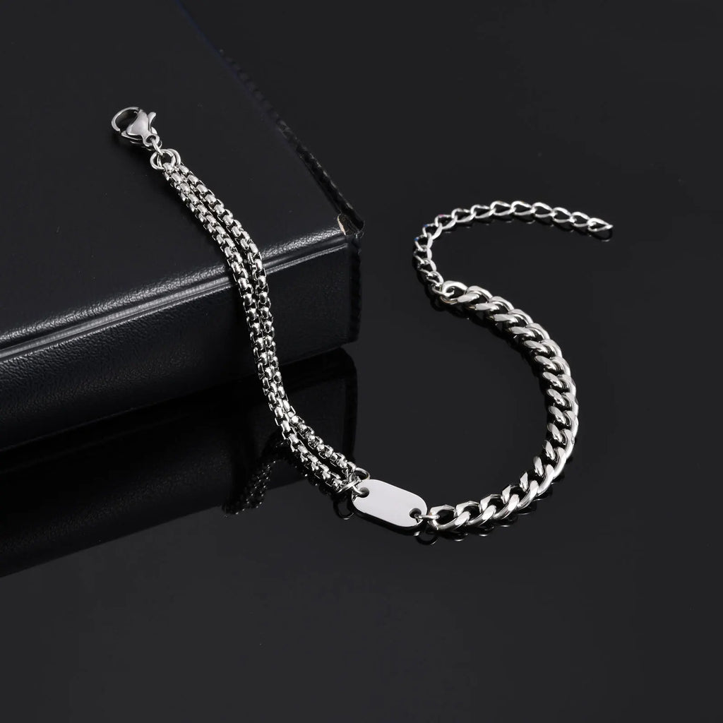 PENDRA Initial Cuban Bracelet