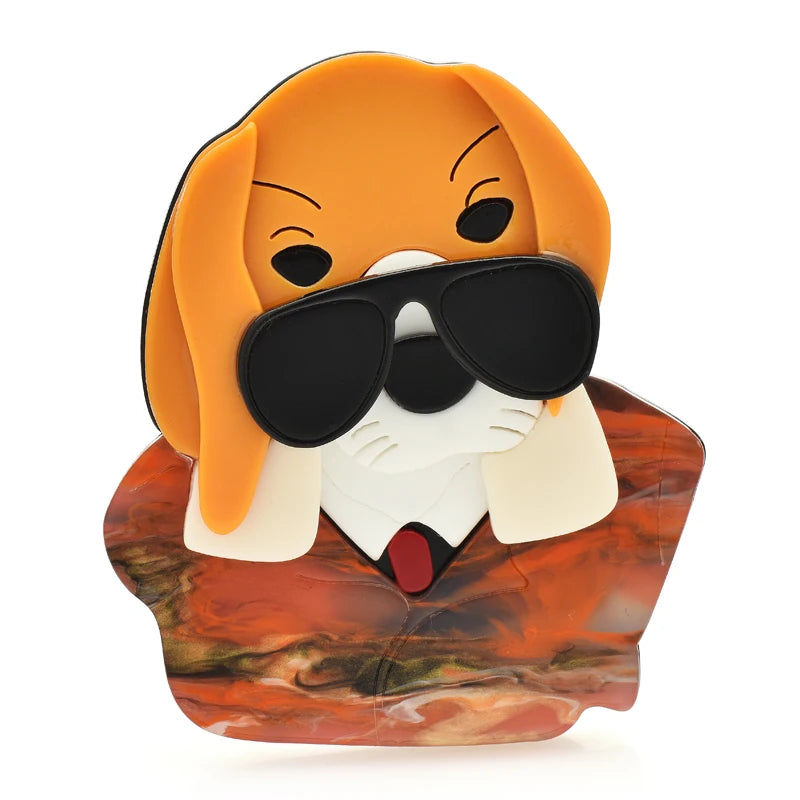 PENDRA Acrylic Dog Brooch