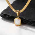 PENDRA Cuban Stone Chain Necklace