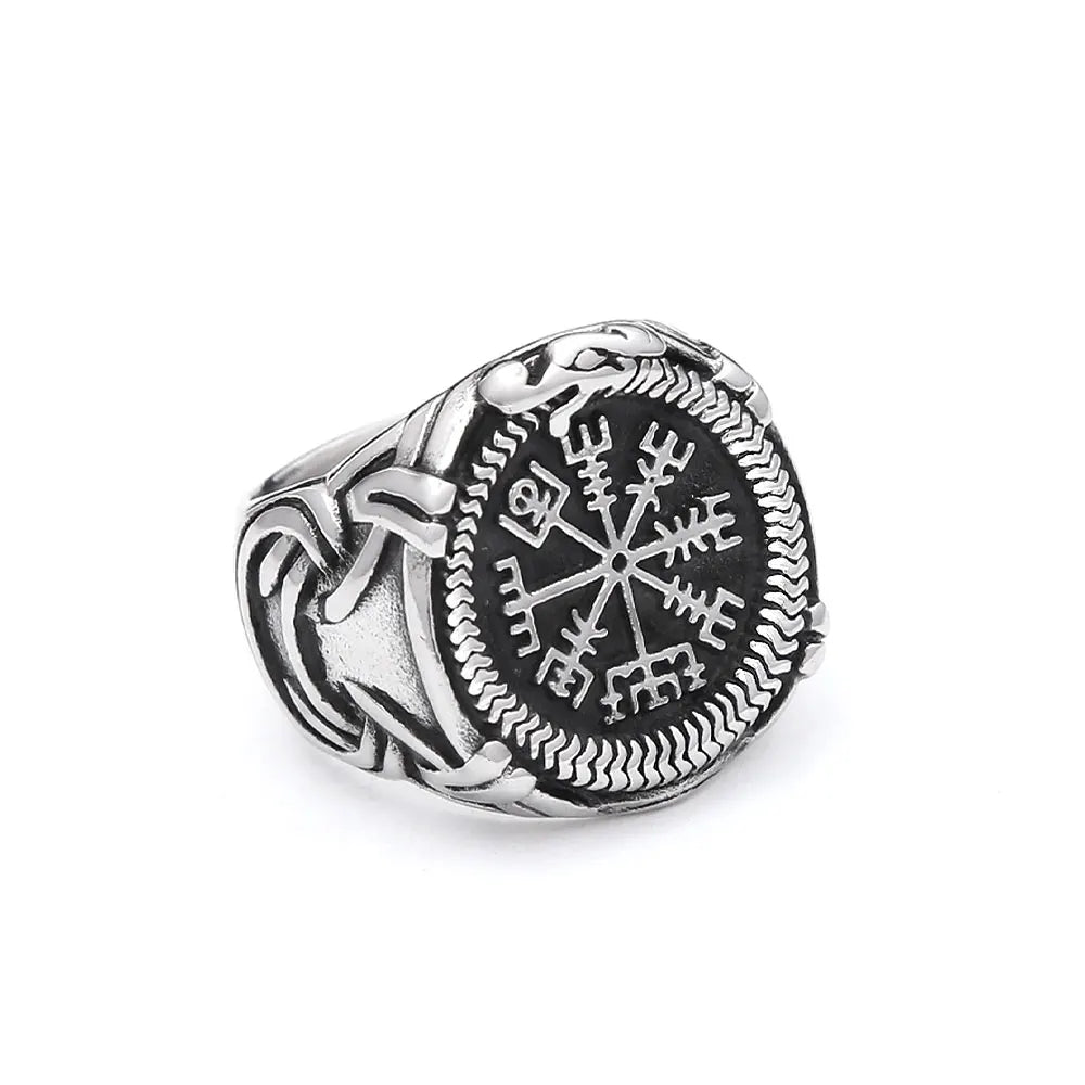 PENDRA Runeband Vintage Viking Rune Ring