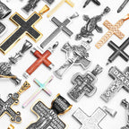 PENDRA Jesus Skull Cross Steel Necklace