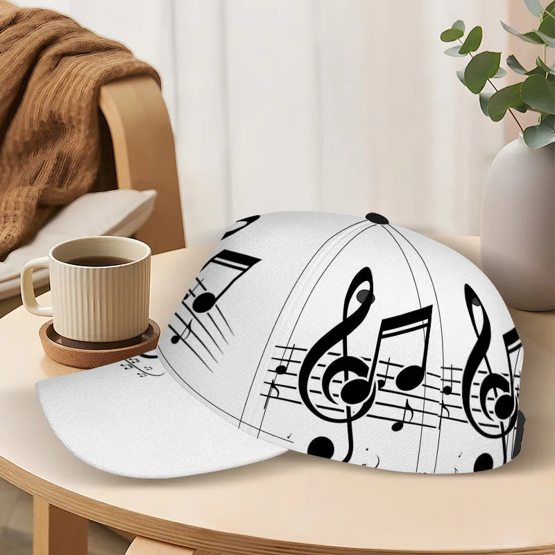 PENDRA Classic Musical Notes Baseball Cap