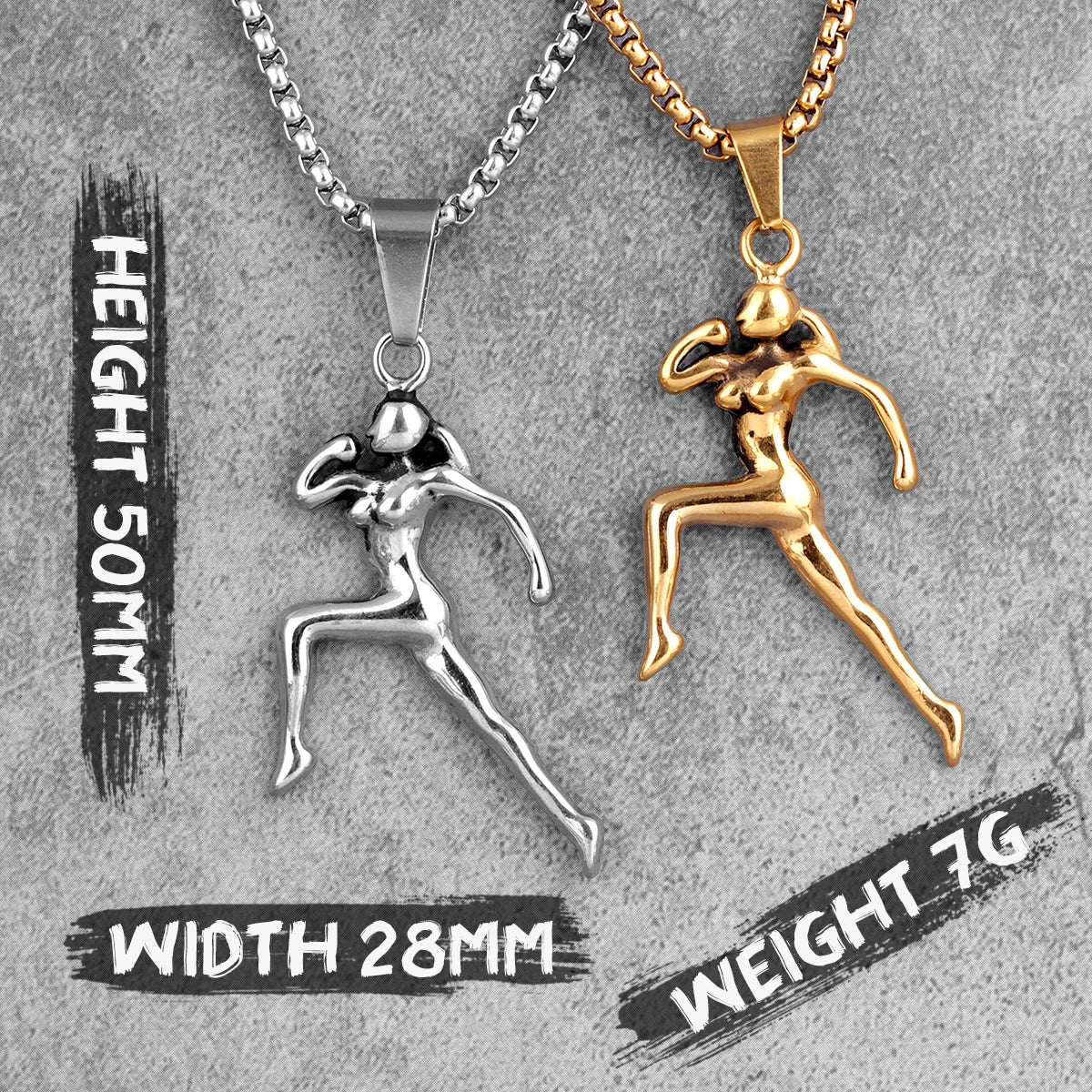PENDRA Wrenmire Fitness Motif Necklace