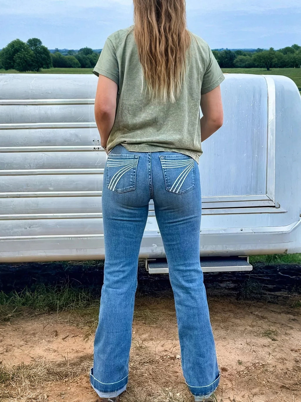 PENDRA Waist Elastic Band Jeans