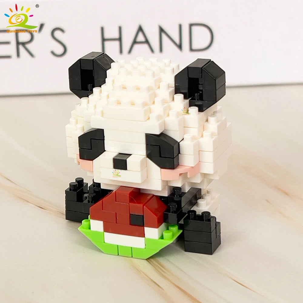 PENDRA Cute Panda Micro Building Set