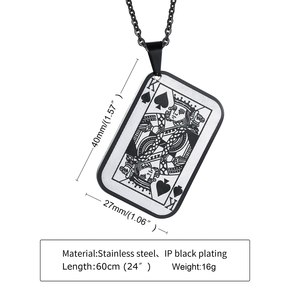 PENDRA King Hearts Pendant Necklace