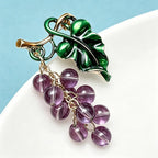 PENDRA Vinetta Classical Grape Brooch
