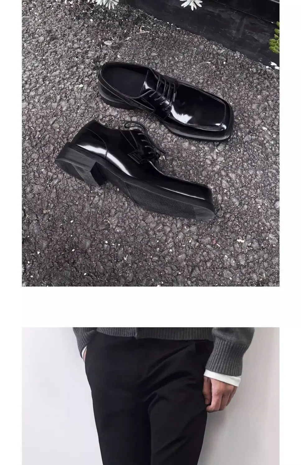 PENDRA Leather Platform British Shoes