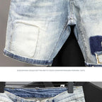 PENDRA Denim Distressed Knee Jeans