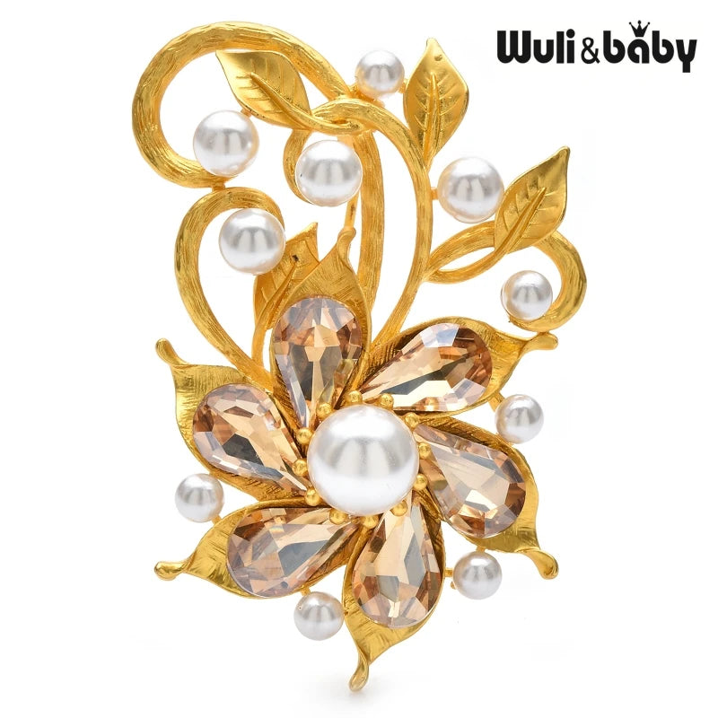 PENDRA Florielle11 Crystal Brooch