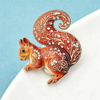 PENDRA Squirrel Animal Brooch