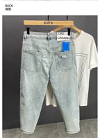PENDRA Straight Leg Denim Washed Pants