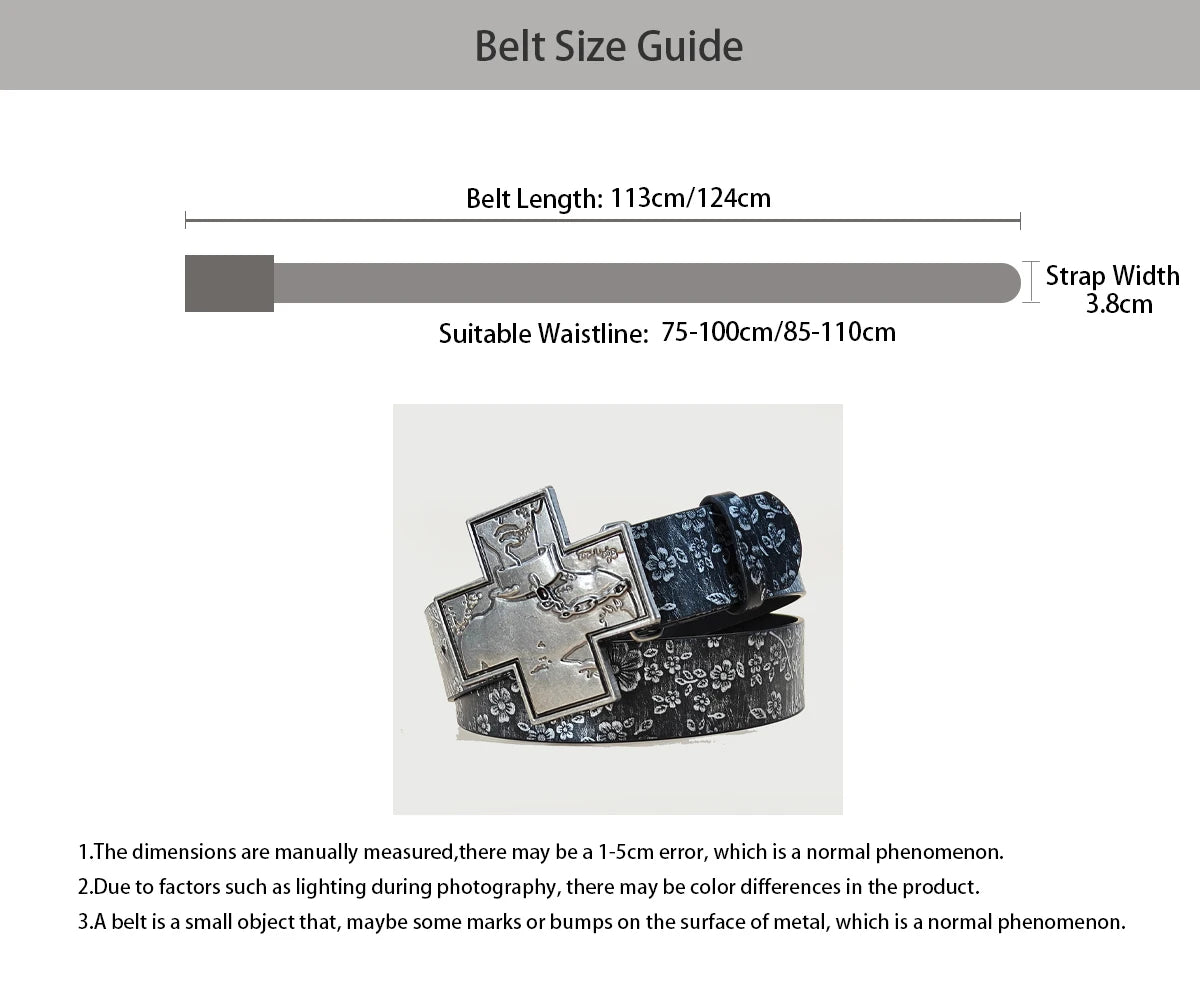 PENDRA Rheaessa Black Cross Buckle Cross Luxury Belt