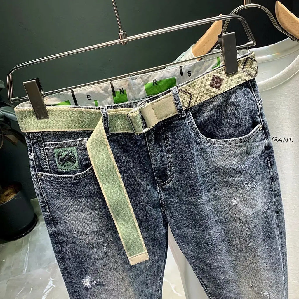 PENDRA End Cotton Embroidery Jeans