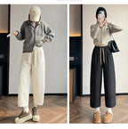 PENDRA Thick Cotton Wide Pants