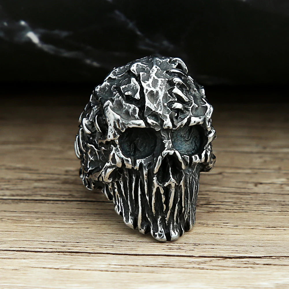 PENDRA Devilskull Gothic Black Devil Skull Ring