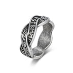PENDRA Runering Stainless Steel Viking Rune Ring