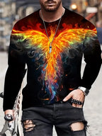 PENDRA Printed Long Sleeve Oriental T-Shirt