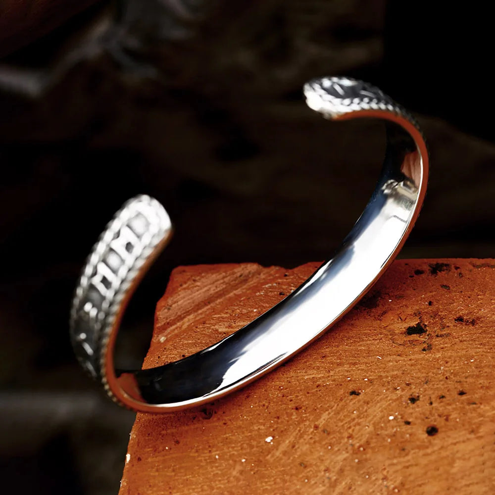 PENDRA Celtic Knot Stainless Steel Open Cuff Bracelet