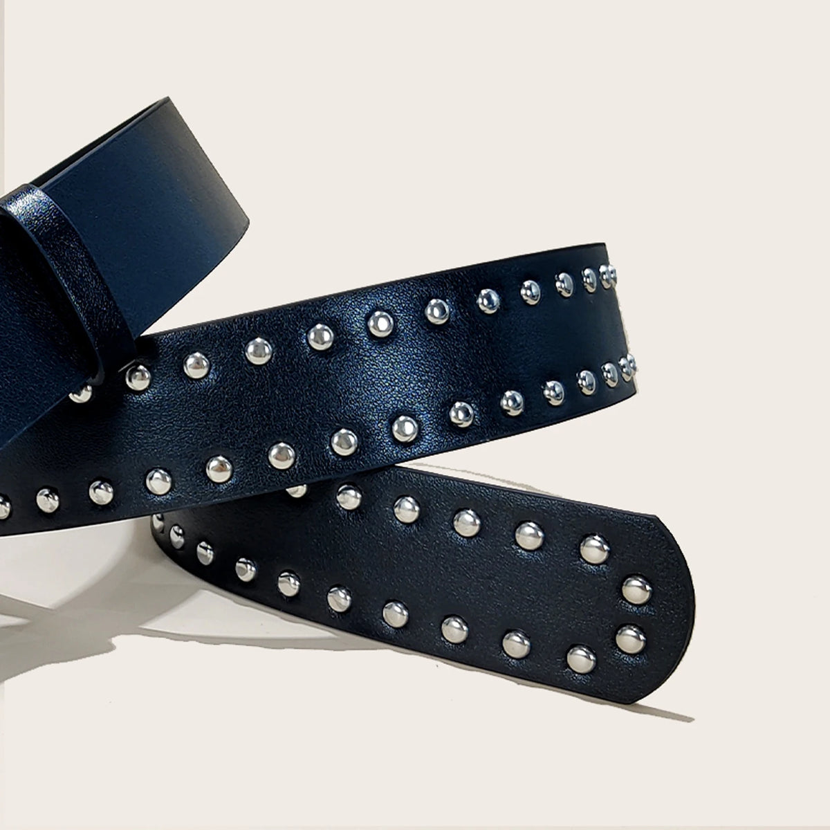 New Belts For Women High Quality Luxury Brand Punk Gothic Rivet Black Jeans Unisex Men's Belt Paw Skull Buckle Waistband Male