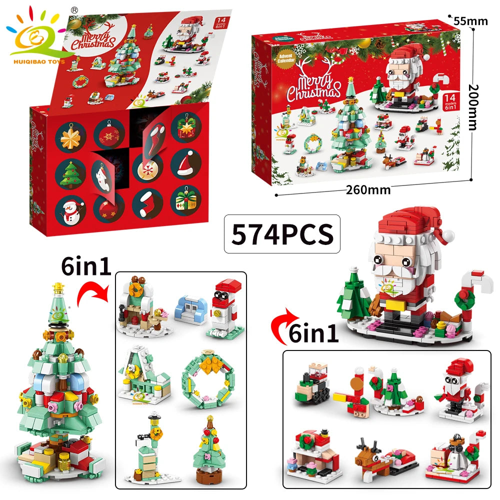 PENDRA Elk Deer Santa Building Set