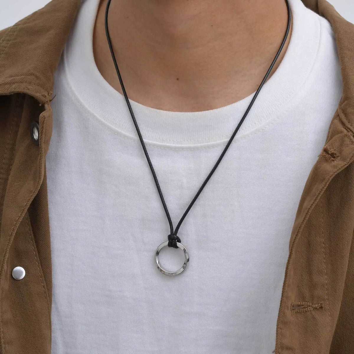PENDRA Mobius Black Pendant Necklace