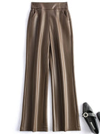 PENDRA Leather Elastic Waisted Pants