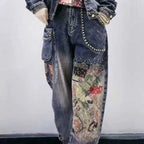PENDRA Willow Rivet Diamond Pocket Jeans