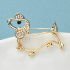 PENDRA Lovely Dog Alloy Brooch