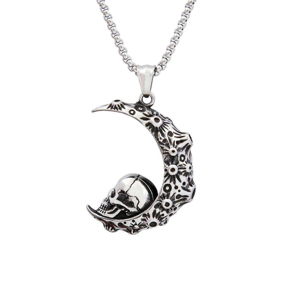 PENDRA Skullpunk Gothic Hip Hop Skull Pendant