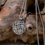 PENDRA Celtic Knot Rune Cross Necklace