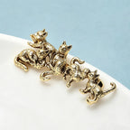 PENDRA Five Cats Friends Animal Brooch