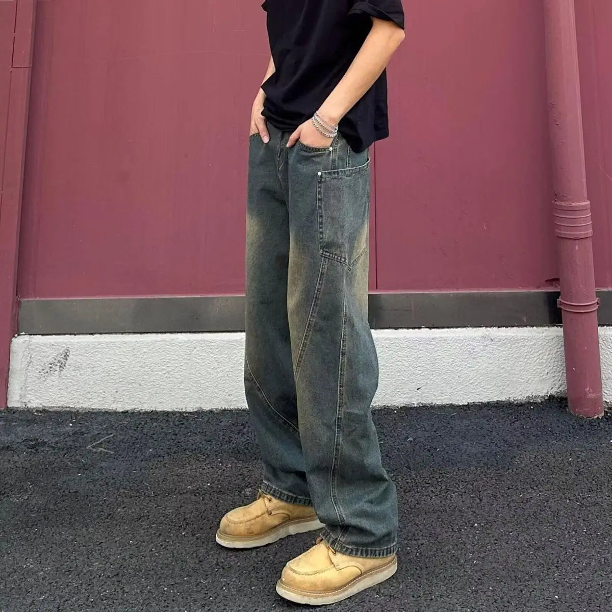PENDRA Straight Cargo Jorts Pants