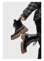 PENDRA Leather Thick Soled Boots