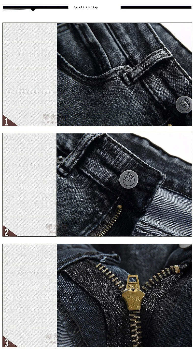 PENDRA Grey Slim Capric Jeans