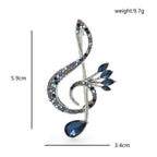 PENDRA Classic Eye Musical-note Brooch