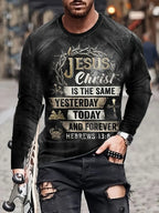 PENDRA Printed Long Sleeve God T-Shirt