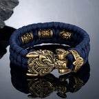 PENDRA Celtic Knot Rune Wolf Bracelet