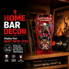 Iron Maiden 50th Anniversary Themed Pint Glass Heavy Metal Rock Band Inspired Beer Cup Collectible Drinkware for Bar Home Party