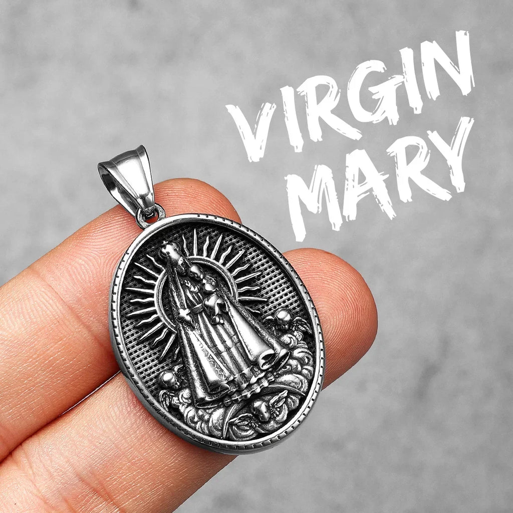 PENDRA Saint Barbara Steel Necklace