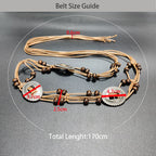 PENDRA Demiine Floral Boho Waist Chain Belt