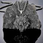 PENDRA Wolf Gold Viking Necklace