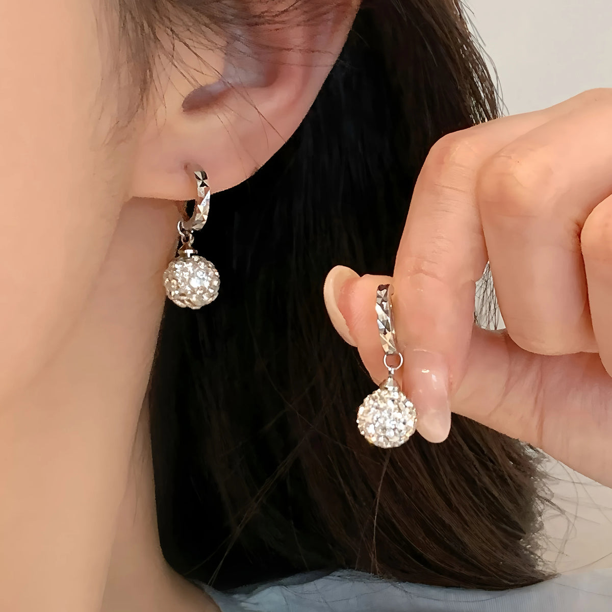 VENTFILLE 925 Sterling Silver Geometry Hoop Earring for Women Minimalism Classic Office Versatile Fashion Jewelry Gift Dropship