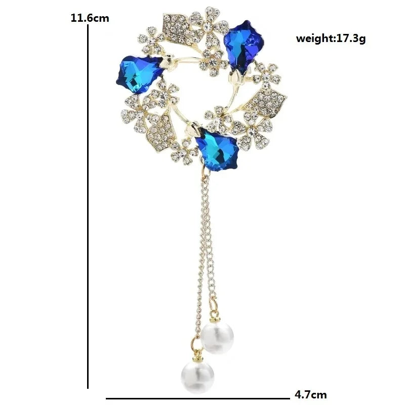 PENDRA Birdflora Bird and Flower Brooch