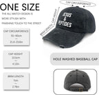 Jesus and Peptides Hat for Womens Cool Washed Distressed Baseball Cap