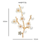 PENDRA Plumelle Plum Blossom Flower Brooch